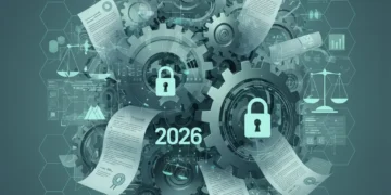 US Data Privacy Laws 2026: What Every User Needs to Know Illustration of data privacy regulations and digital security for 2026