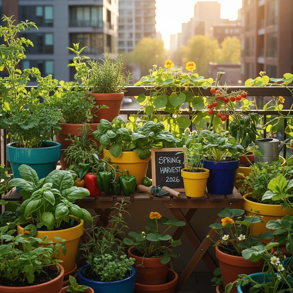 Urban Gardening 2026: 7 Edible Plants for Small Spaces This Spring