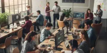 Diverse US students and professionals mastering time with productivity hacks